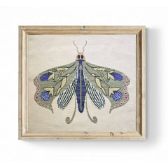 The Wishing Thorn Flower Moth III Cross Stitch Pattern