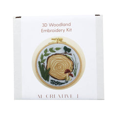 M Creative J 3D Woodland Advanced Hand Embroidery DIY Craft Kit