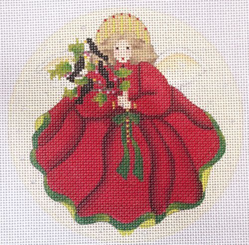 Melissa Shirley Designs Colly Birds Angel Needlepoint Canvas