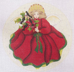 Melissa Shirley Designs Colly Birds Angel Needlepoint Canvas
