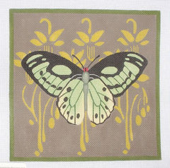 Melissa Shirley Designs Black/Blue Butterfly Needlepoint Canvas