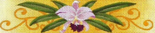 Melissa Shirley Designs White/Purple Flower Bracelet Needlepoint Canvas