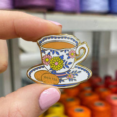 Caterpillar Cross Stitch Teacup Needle Minder