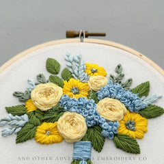 And Other Adventures Embroidery Co The Beatrice Bouquet Embroidery Kit