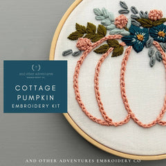And Other Adventures Embroidery Co Cottage Pumpkin Embroidery Kit