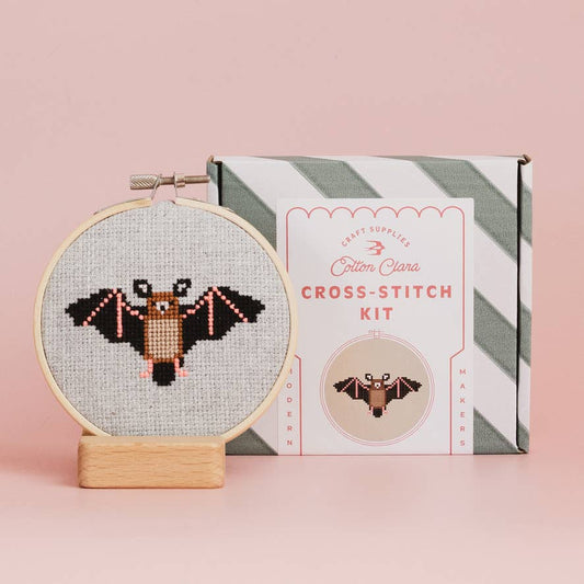 Cotton Clara Bat Cross Stitch Kit