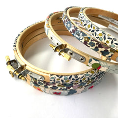 Stitchkits Crafts Natural Grey Wrapped Embroidery Hoop - 6"