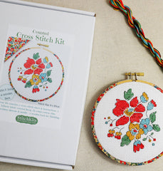 Stitchkits Crafts Mini Floral Cross Stitch Kit