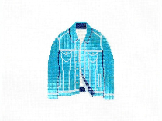 Audrey Wu Designs Denim Jacket Needlepoint Canvas
