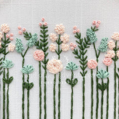 And Other Adventures Embroidery Co Pastel Wildflowers Embroidery Kit