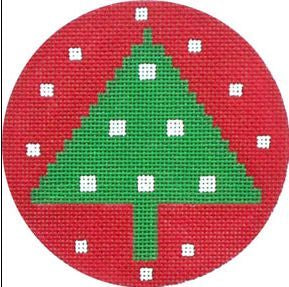 Melissa Shirley Designs Christmas Tree Ornament 1605-a Needlepoint Canvas