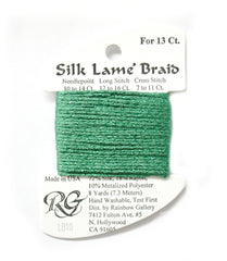 Rainbow Gallery Silk Lame Braid 13 - 010 Green