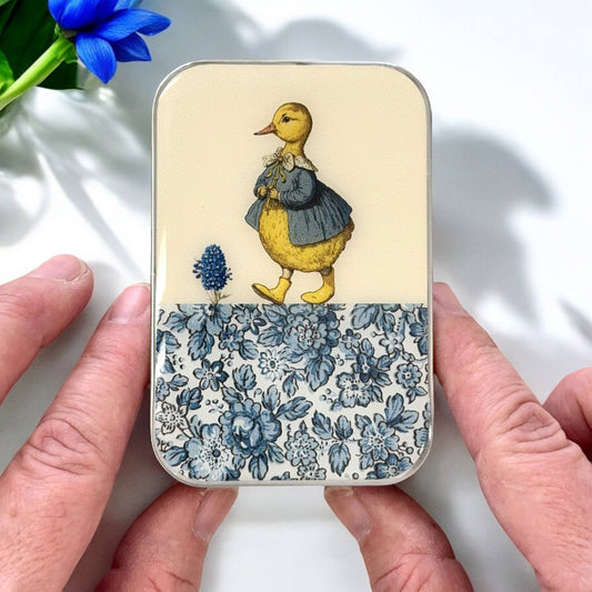 Firefly Notes Duck and Flower Notions Tin Needle Case
