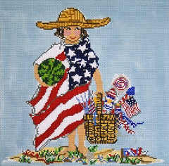 Cooper Oaks Design America Girl Needlepoint Canvas