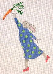 Cooper Oaks Design Jane Cather Carrot in the Wind Needlepoint Canvas