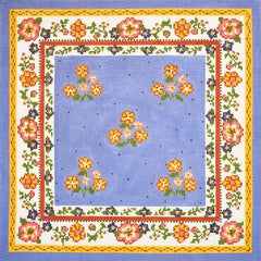 Cooper Oaks Design Blue Pillow Top Needlepoint Canvas