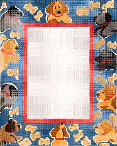 Cooper Oaks Design Dog Frame Needlepoint Canvas