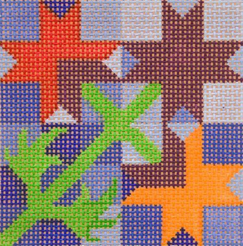 Cooper Oaks Design 8 Ptd Star 1 Needlepoint Canvas