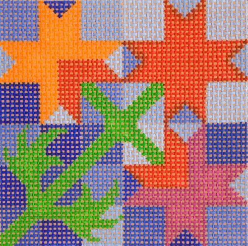 Cooper Oaks Design 8 Ptd Star 3 Needlepoint Canvas
