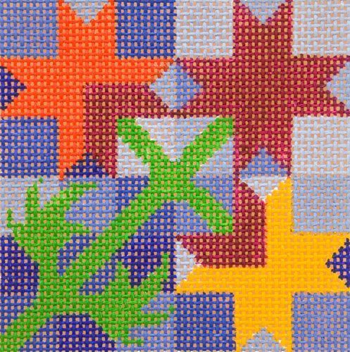Cooper Oaks Design 8 Ptd Star 4 Needlepoint Canvas