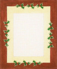 Cooper Oaks Design Holly Picture Frame Needlepoint Canvas