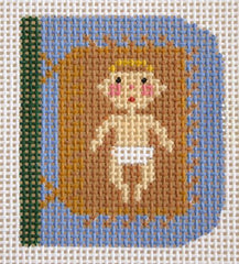 Birds of a Feather Baby Jesus Needlepoint Canvas