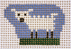 Birds of a Feather Lamb Right Needlepoint Canvas