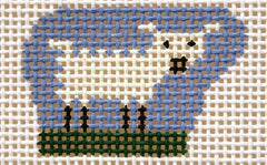 Birds of a Feather Lamb Left Needlepoint Canvas