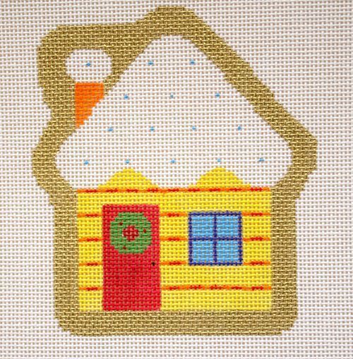 Birds of a Feather Blessed Home House Needlepoint Canvas