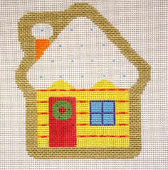 Birds of a Feather Blessed Home House Needlepoint Canvas