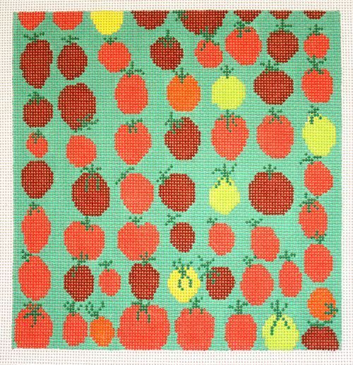 Birds of a Feather Tomato Ends Needlepoint Canvas