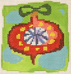 Birds of a Feather Christmas Ornament Needlepoint Canvas
