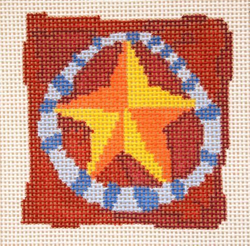 Birds of a Feather Christmas Star Needlepoint Canvas