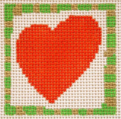 Birds of a Feather Christmas Love Needlepoint Canvas