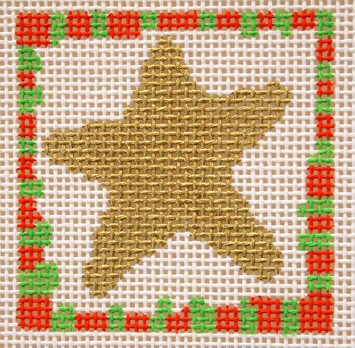 Birds of a Feather Christmas Light Needlepoint Canvas