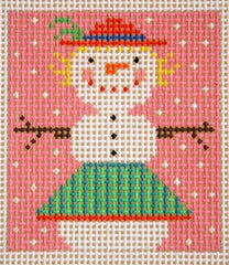 Birds of a Feather Snowlady Needlepoint Canvas