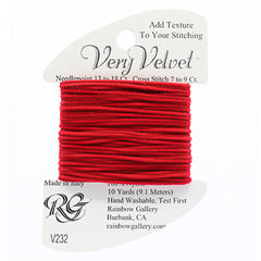 Rainbow Gallery Very Velvet - 232 Brite Red
