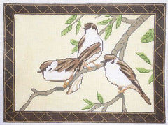 Rittenhouse Needlepoint Three Sparrows Needlepoint Canvas - 18M