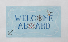 Julia's Needleworks Welcome Aboard Needlepoint Canvas