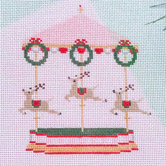 Stitch Style Needlepoint Carousel Series: Reindeer Needlepoint Canvas
