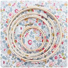 Stitchkits Crafts Natural Grey Wrapped Embroidery Hoop - 6"