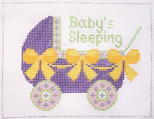 Winnetka Stitchery Baby Sleeping Stroller Needlepoint Canvas
