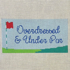 The Gingham Stitchery Krissy Johnson Designs Overdressed And Under Par Needlepoint Canvas