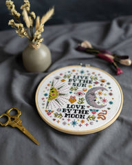 Innocent Bones Love By The Moon Cross Stitch Kit