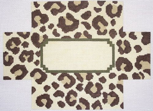 J. Child Designs Leopard Print Brick Needlepoint Canvas