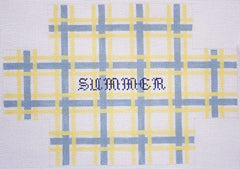 J. Child Designs Summer - blue Needlepoint Canvas
