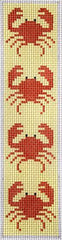 J. Child Designs Red Crabs Bookmark Needlepoint Canvas
