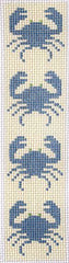 J. Child Designs Blue Crabs Bookmark Needlepoint Canvas