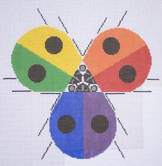 Charley Harper Ladybug Rainbow Needlepoint Canvas