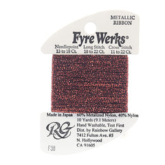 Rainbow Gallery Fyre Werks Metallic Ribbon - 38 New Red